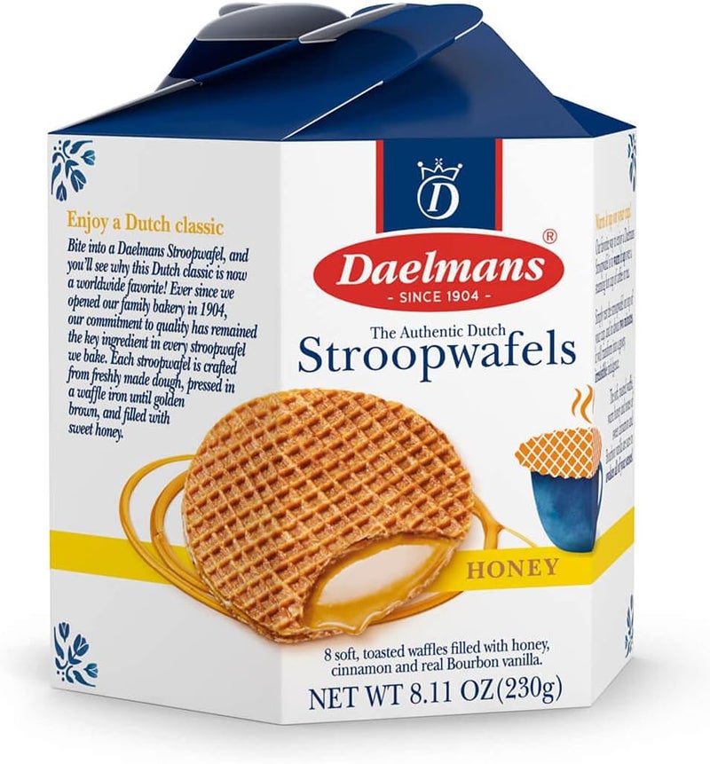 Daelmans Honey Stroopwafels Hex Box - Image 3